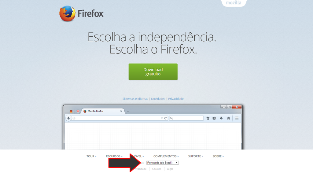 Como baixar Mozilla Firefox portugues brasil