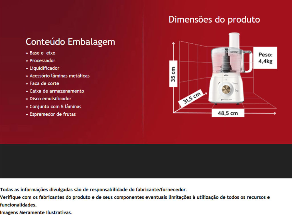 Processador de alimento mais potente