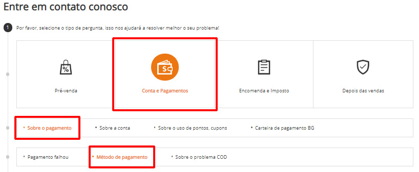 Como solicitar um reembolso do site Bang good