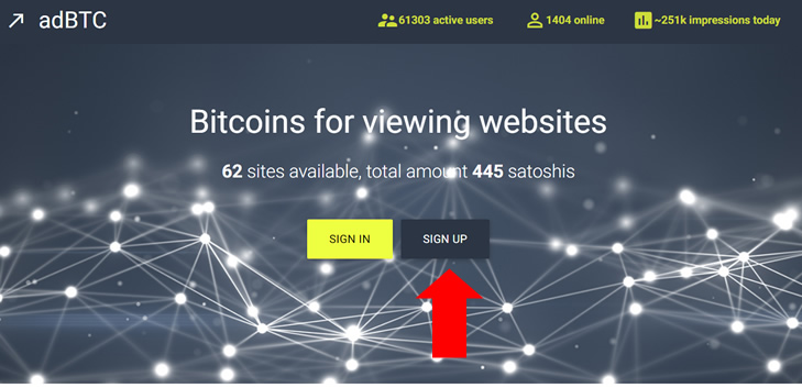 Como ganhar satoshis grátis no site Adbtc